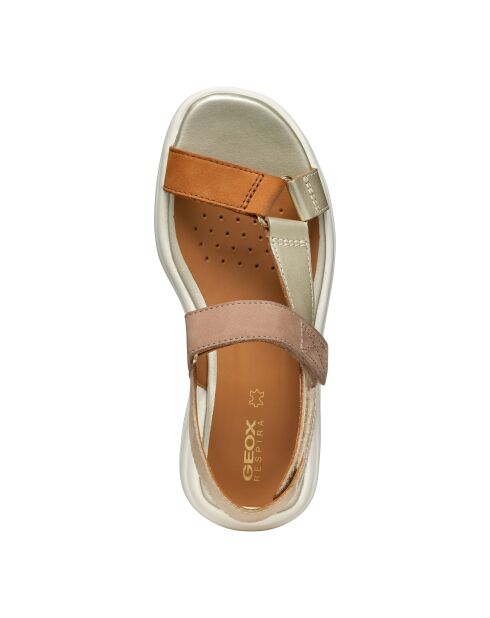 Spherica Ec5W zand/lichtgouden leren sandalen