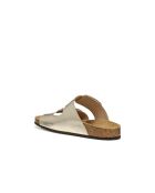 Sandalen Brionia R aus hellgoldenem Leder