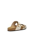 Sandalen Brionia R aus hellgoldenem Leder