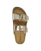 Sandalen Brionia R aus hellgoldenem Leder