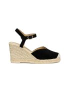 Euriclea zwarte suède sandalen