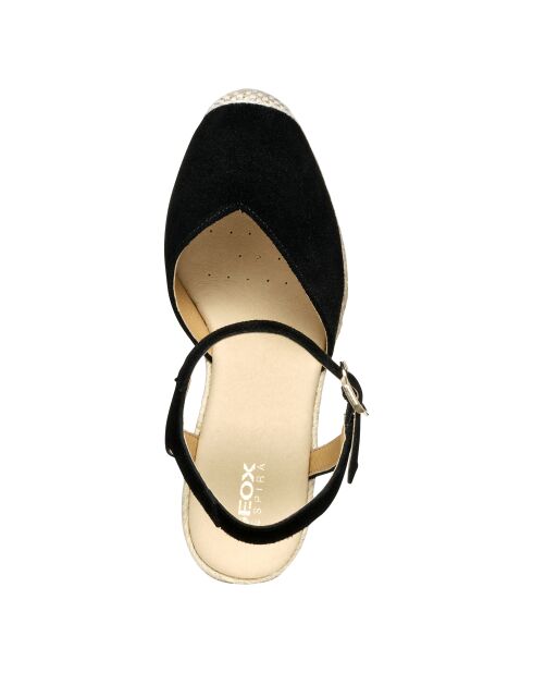 Euriclea zwarte suède sandalen