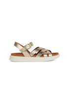 Xan2S lichtgouden leren sandalen