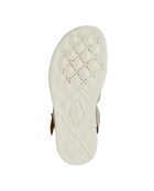 Xan2S lichtgouden leren sandalen