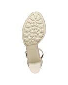 Walk Pleasure 85S leren sandalen in gebroken wit