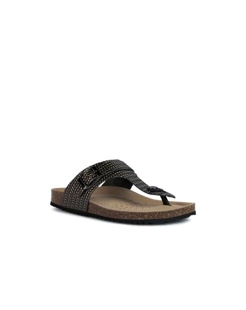 Sandalen van metallic leer Brionia