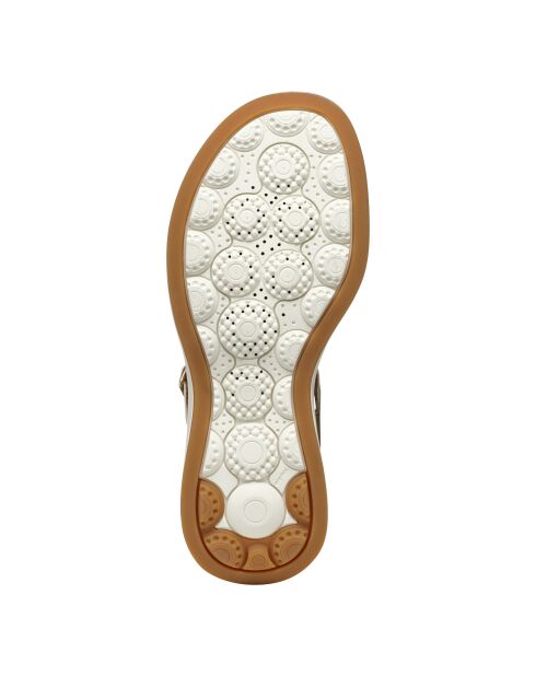 Sandalen Spherica Ecub-3 S aus Veloursleder helltaupe/hellgold