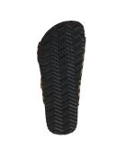 New Brionia B leren sandalen licht zand/zwart