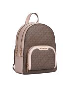 Mochila mediana Jaycee rosa-marrón - 22,2x30,5x10,8 cm