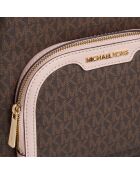 Mochila mediana Jaycee rosa-marrón - 22,2x30,5x10,8 cm