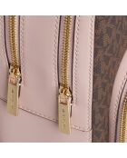 Mochila mediana Jaycee rosa-marrón - 22,2x30,5x10,8 cm