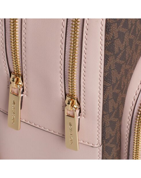 Mochila mediana Jaycee rosa-marrón - 22,2x30,5x10,8 cm