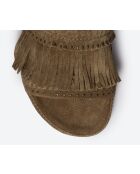 Pantoletten aus Cannabisleder