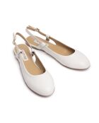 Slingback in pelle scamosciata