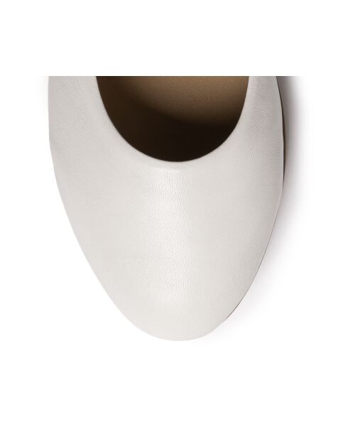 Slingbacks de piel ósea