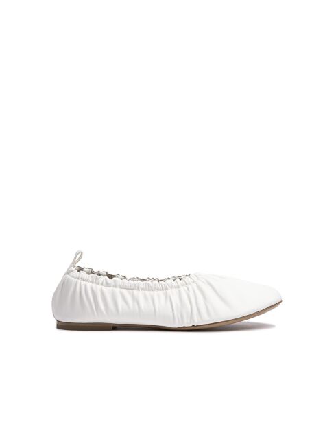 Ballerine bianche in pelle