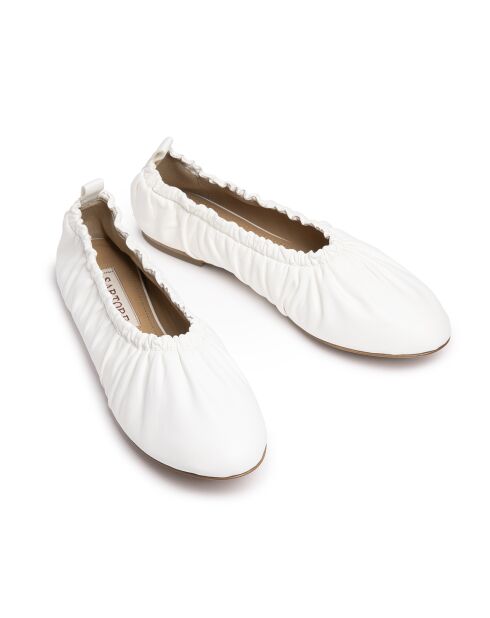 Ballerine bianche in pelle