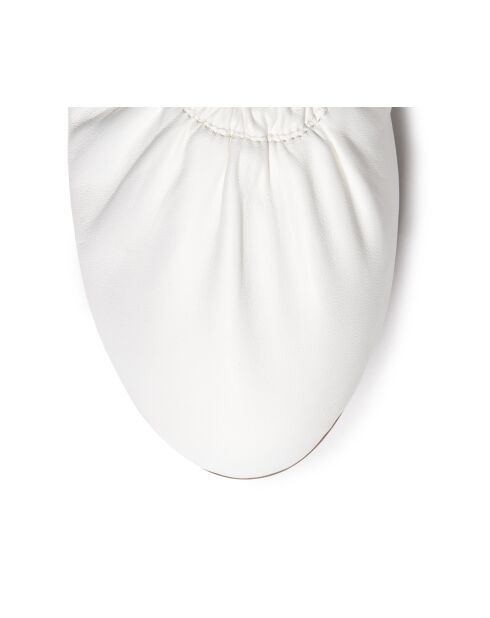 Ballerine bianche in pelle