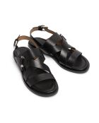 Sandali SR4526 in pelle nera
