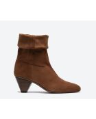 Boots en cuir brunes - Talon 6 cm