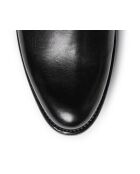 Bottes western en cuir noir/blanc/rouge