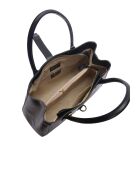 SS26 IR 483 zwarte leren handtas - 29,5x40x12 cm