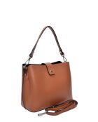 SS26 IR 188 cognac leren draagtas - 21x25x13 cm