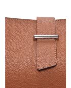 SS26 IR 188 cognac leren draagtas - 21x25x13 cm