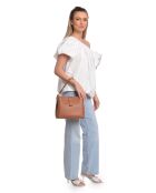 SS26 IR 188 cognac leren draagtas - 21x25x13 cm