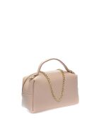 SS26 IR 185T poederroze leren schoudertas - 12,5x17x6,5 cm