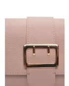 SS26 IR 183T poederroze leren schoudertas - 17x25x5 cm