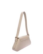 SS26 RM 1009T beige leren schoudertas - 15x34 laag x 24 hoog x 6,5 cm
