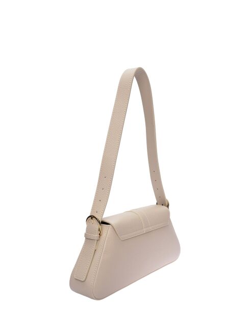 SS26 RM 1009T beige leren schoudertas - 15x34 laag x 24 hoog x 6,5 cm