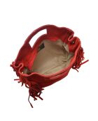 SS26 AL 8197T rode leren draagtas - 20x21 cm