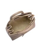 SS26 IR 178T taupe leren draagtas - 21,5x26,5x9,5 cm