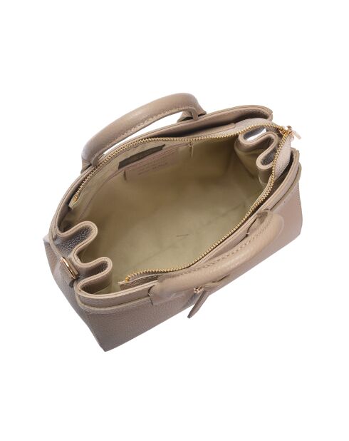 SS26 IR 178T taupe leren draagtas - 21,5x26,5x9,5 cm