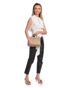 SS26 IR 178T taupe leren draagtas - 21,5x26,5x9,5 cm