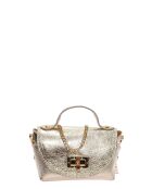 SS26 RM 8193 gouden leren schoudertas - 8,5x15x8 cm