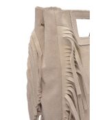 SS26 AL 8197T beige leren draagtas - 20x21 cm