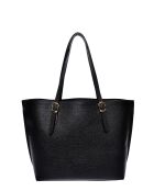 SS26 IR 176 zwarte leren schoudertas - 26x29x9,5 cm