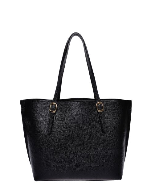 SS26 IR 176 Schultertasche aus schwarzem Leder - 26x29x9,5 cm