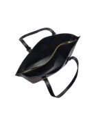 SS26 IR 176 zwarte leren schoudertas - 26x29x9,5 cm