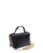 Bandolera SS26 RM 8193 de piel negra - 8,5x15x8 cm