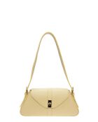 SS26 RM 1009T gele leren schoudertas - 15x34 laag x 24 hoog x 6,5 cm