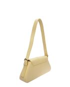 SS26 RM 1009T gele leren schoudertas - 15x34 laag x 24 hoog x 6,5 cm