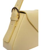 SS26 RM 1009T gele leren schoudertas - 15x34 laag x 24 hoog x 6,5 cm