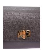 SS26 RM 150T Schultertasche aus dunkelbraunem Leder - 17x24,5x6,5 cm