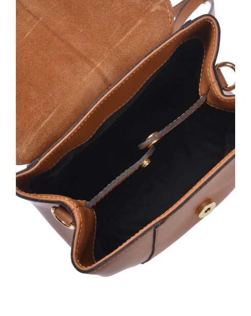 Sac à dos en cuir SS26 RM 3162 cognac - 21.5x20x12 cm
