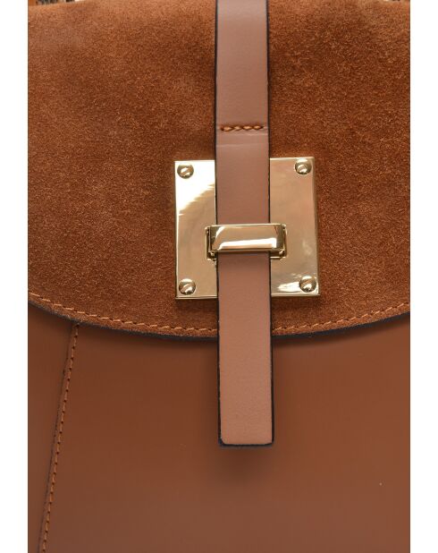 Sac à dos en cuir SS26 RM 3162 cognac - 21.5x20x12 cm