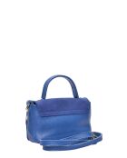 SS26 RM 147T blauwe jeanleren handtas - 11,5x17,5x3,5 cm